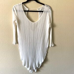 WE THE FREE White Ribbed Top